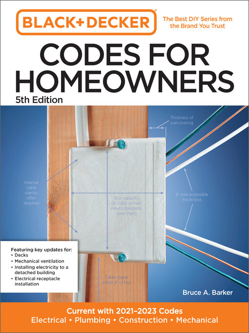 Title details for Black and Decker Codes for Homeowners by Bruce Barker - Available
